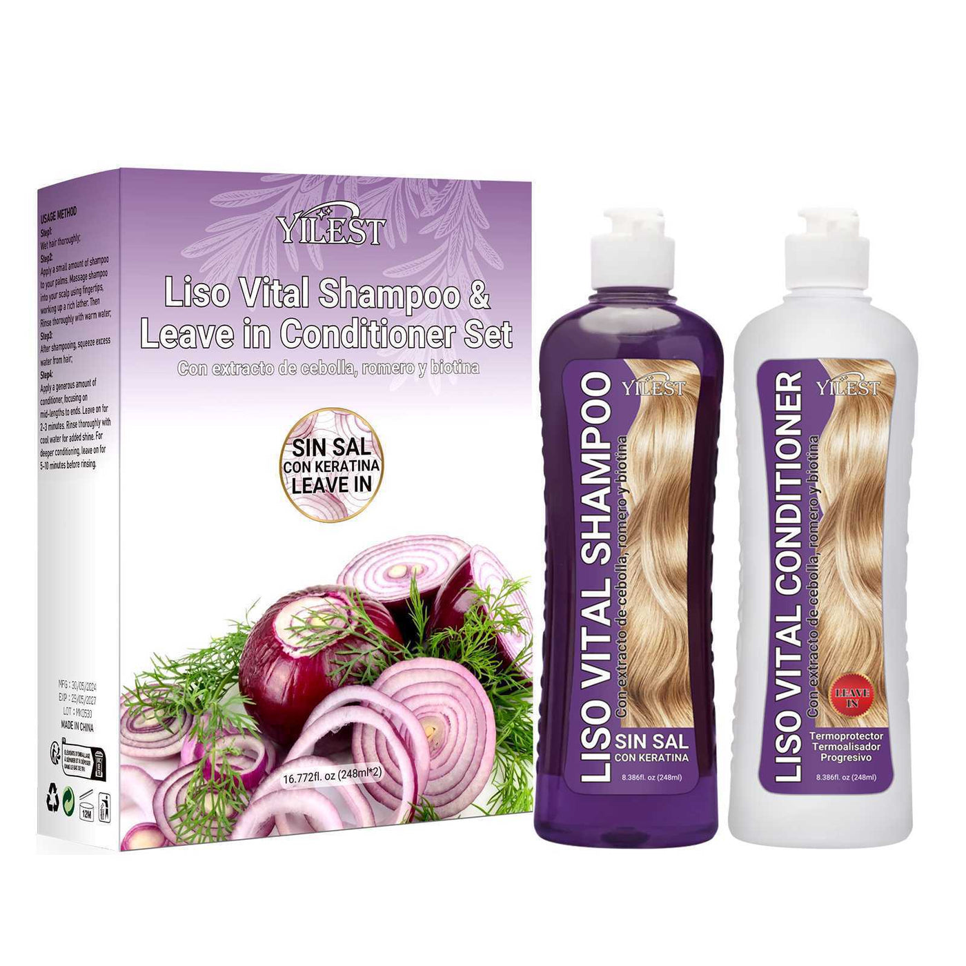 Purple Onion Smoothing Vitality Shampoo Suit