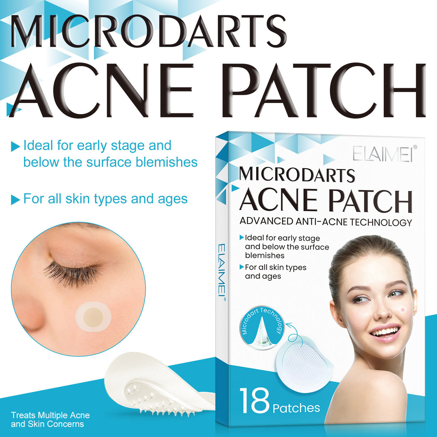 New Micro Needle Hydrocolloid Acne Acne Acne Patch